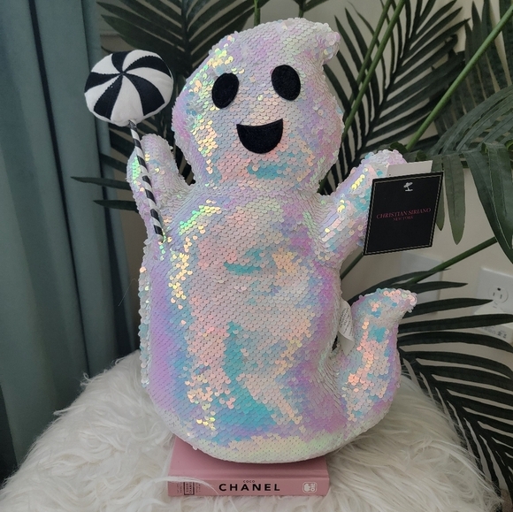 Halloween Pillow - Irredescent Sequin Ghost by Christian Siriano - Picture 2 of 6